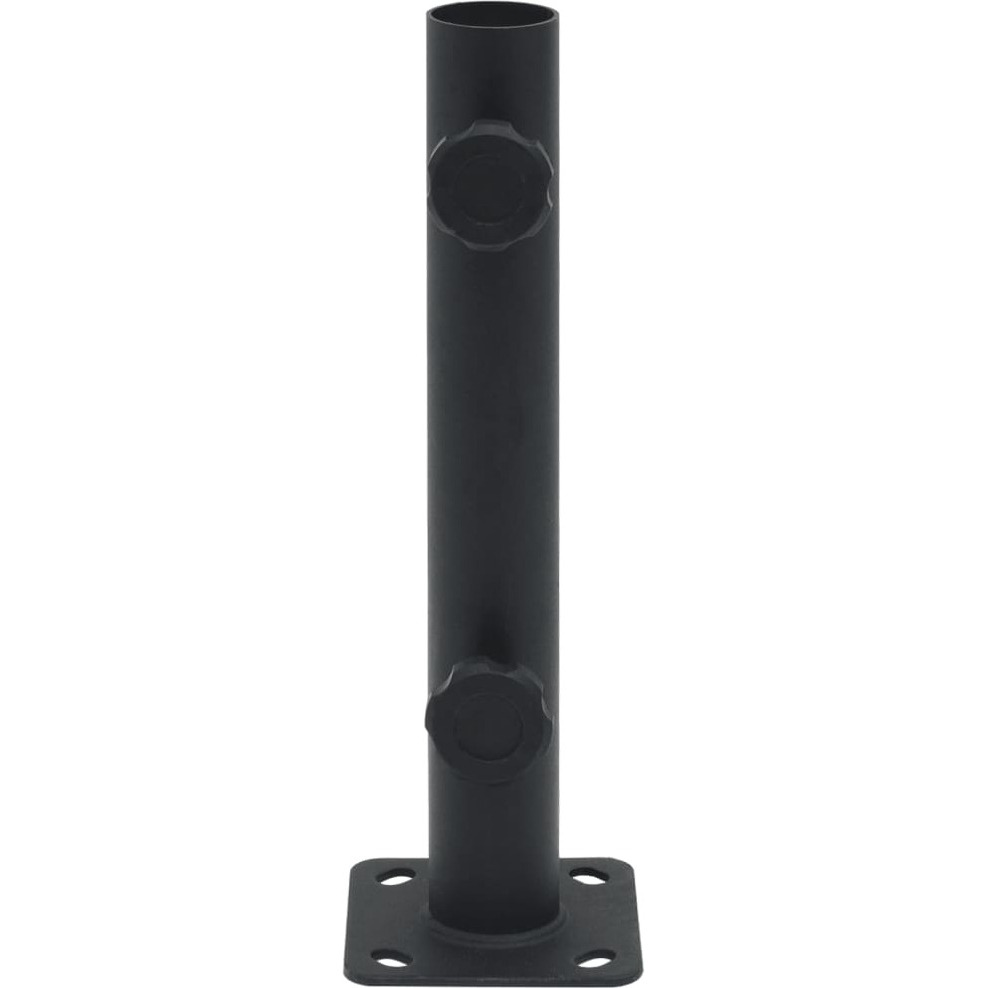 vidaXL Parasol Base for 1.3/1.3/1.5 Pole Matt Black Steel