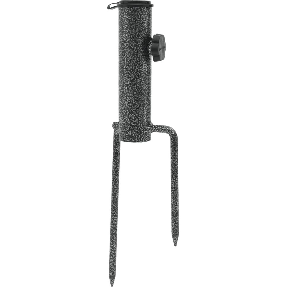 vidaXL Parasol Stands with Spikes 2 pcs 3.5x13.8 Galvanized Steel