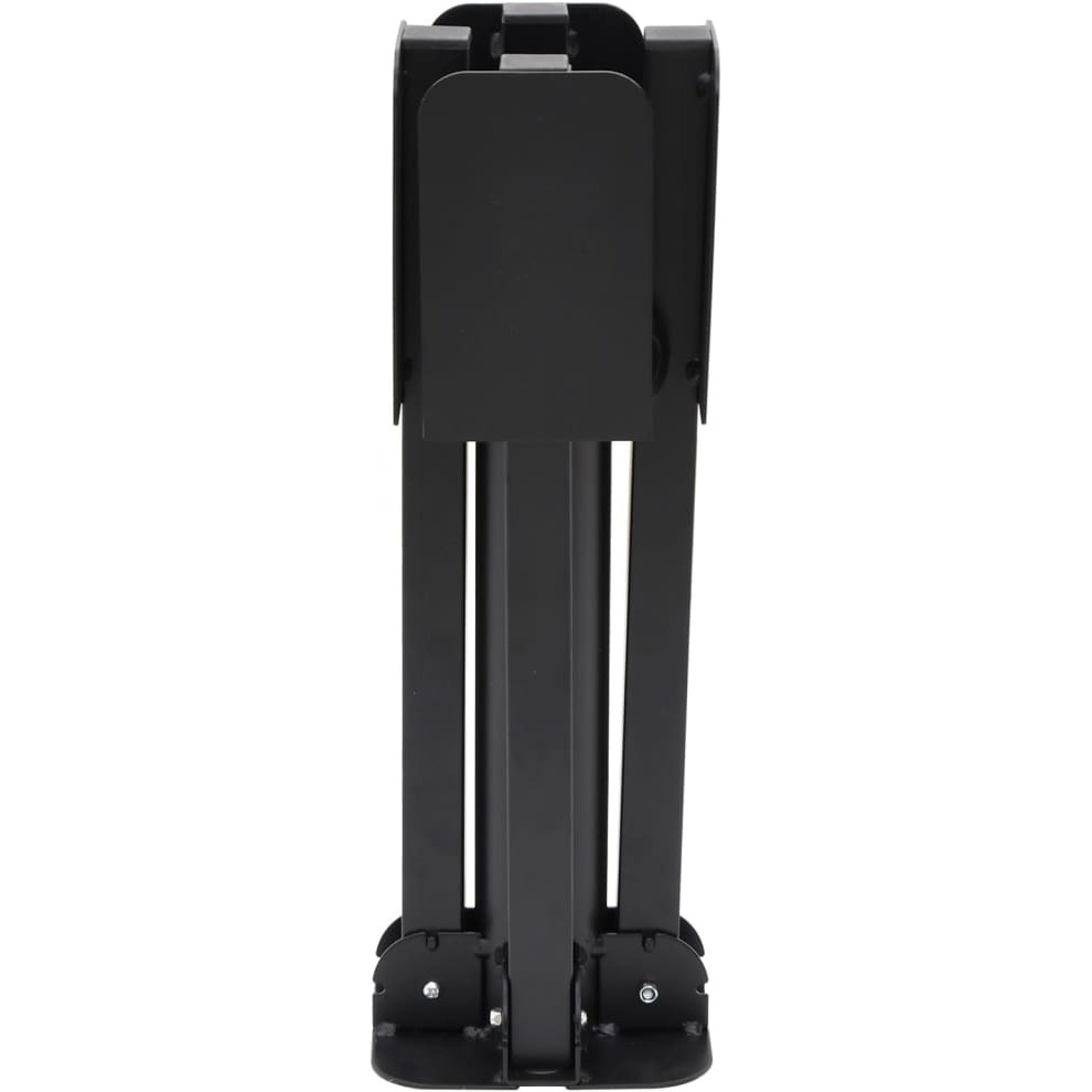 vidaXL Parasol Base Foldable for 1.5/1.9 Pole Glossy Black Steel
