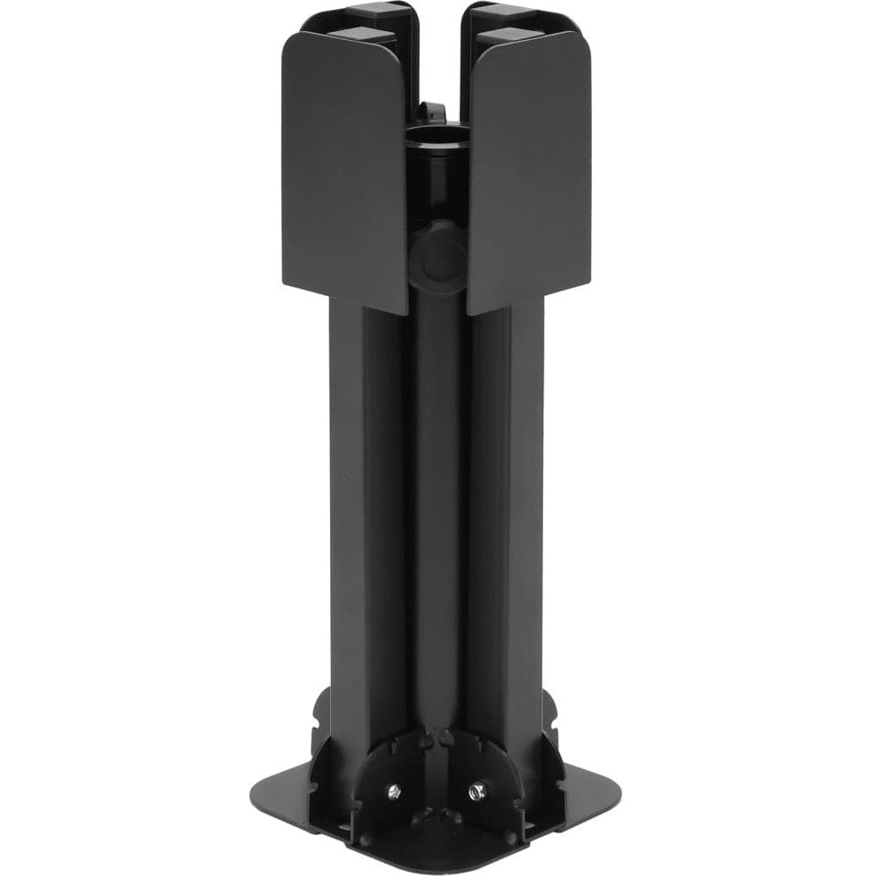 vidaXL Parasol Base Foldable for 1.5/1.9 Pole Glossy Black Steel
