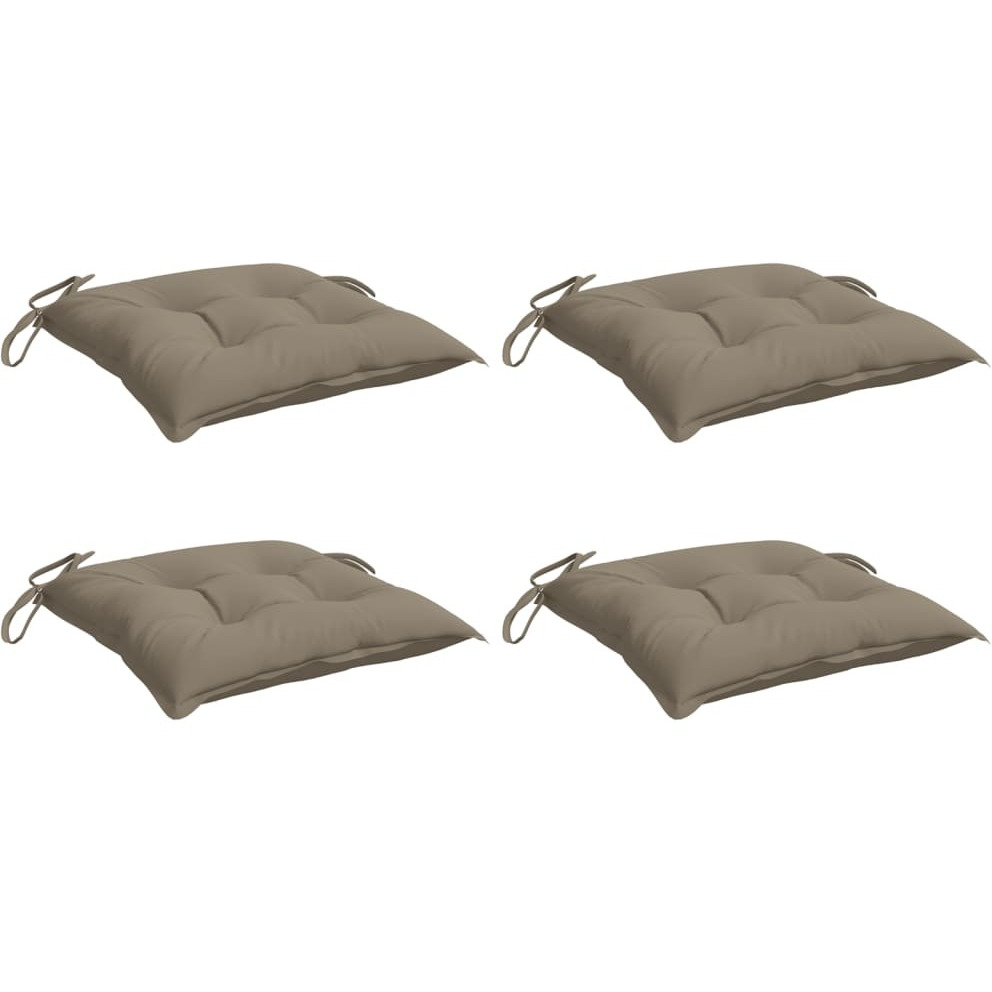 vidaXL Pallet Cushions 4 pcs Taupe 19.7x19.7x2.8 Oxford Fabric