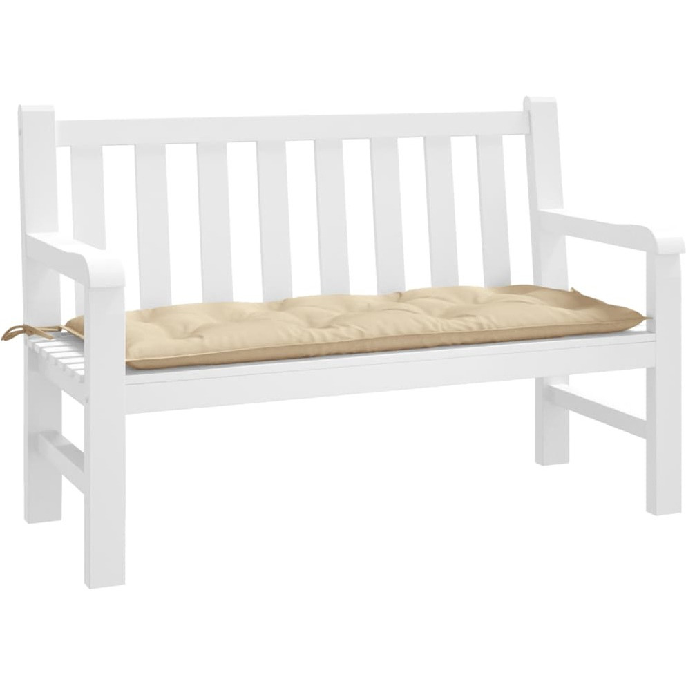 vidaXL Garden Bench Cushion Beige 47.2x19.7x2.8 Oxford Fabric