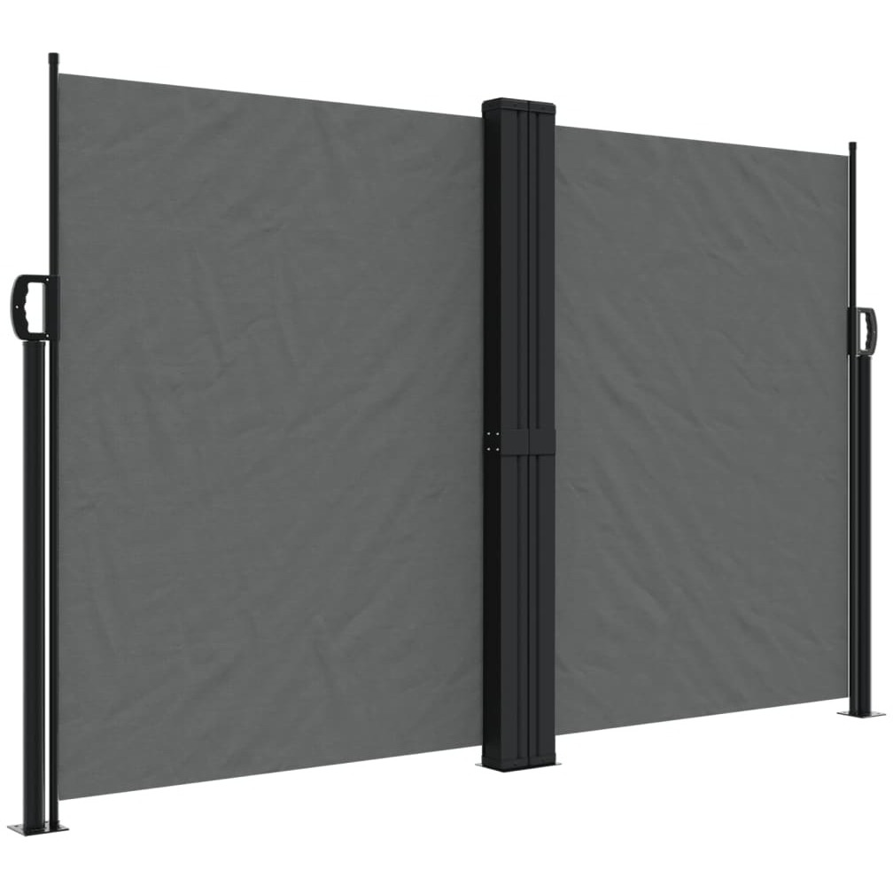 vidaXL Retractable Side Awning Anthracite 63x472.4