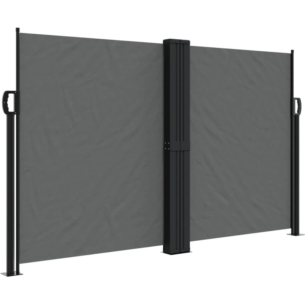 vidaXL Retractable Side Awning Anthracite 55.1x472.4