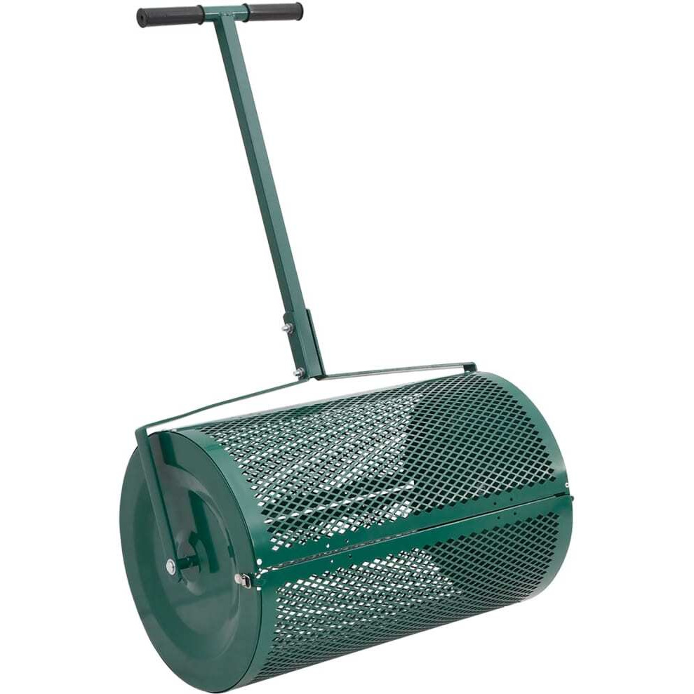 vidaXL Compost Spreader Green 15.7x23.6 Steel