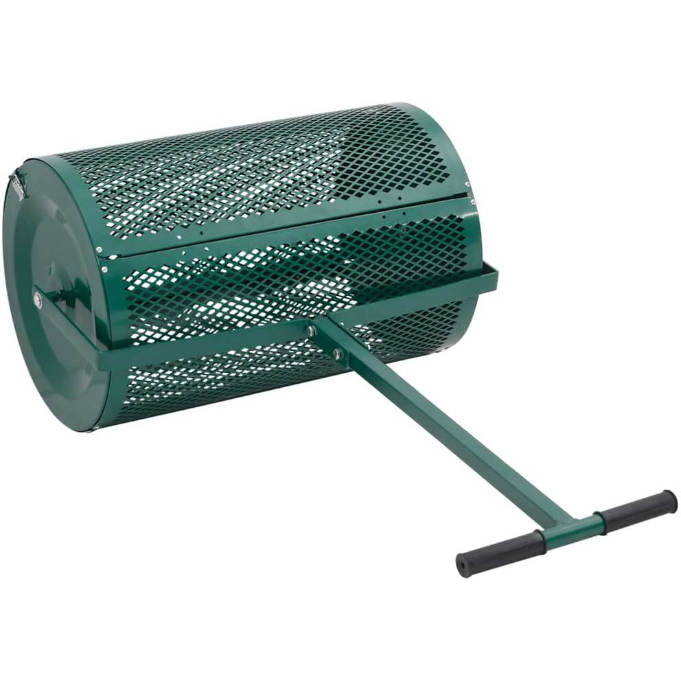 vidaXL Compost Spreader Green 15.7x23.6 Steel