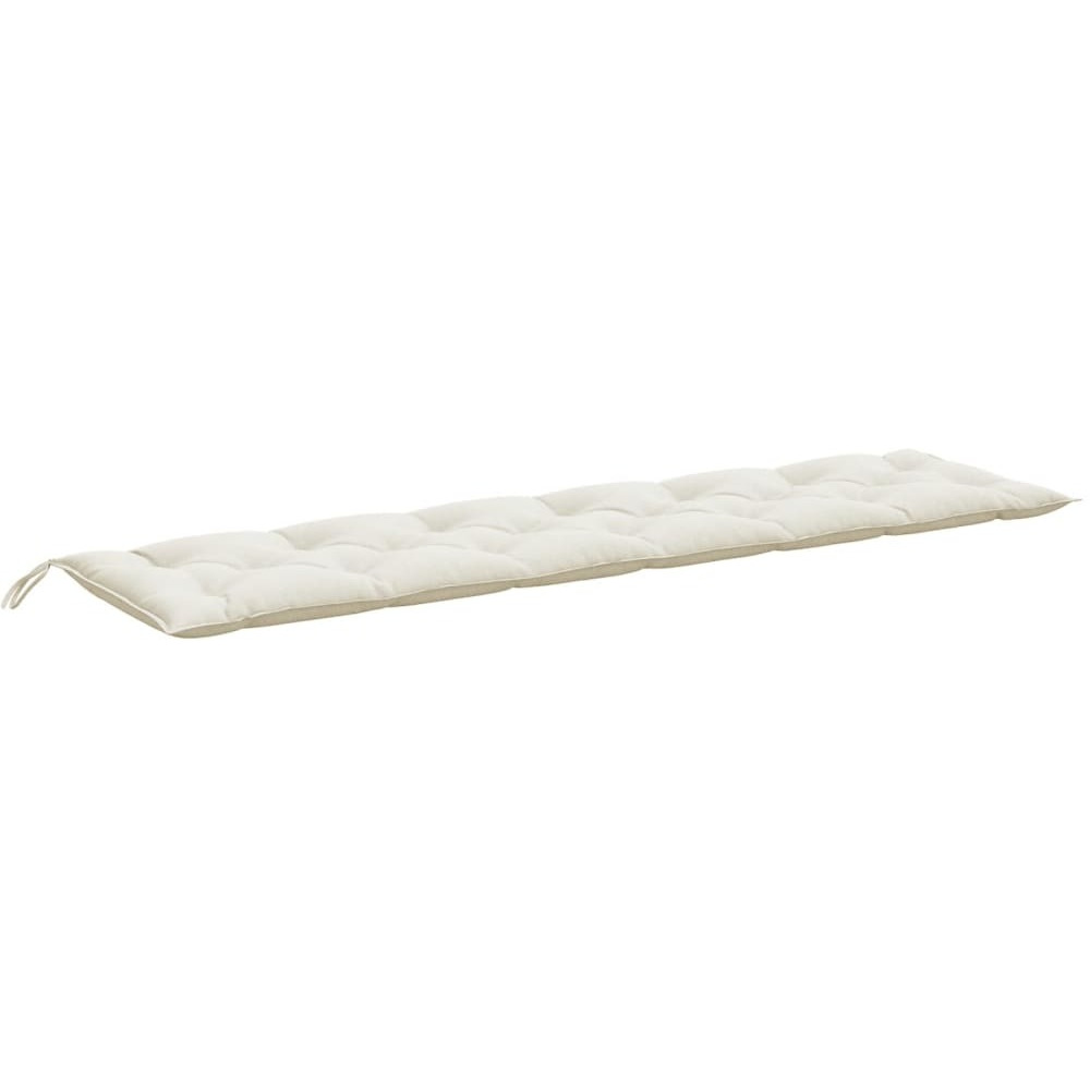 vidaXL Garden Bench Cushion Melange Cream 78.7x19.7x2.8 Fabric