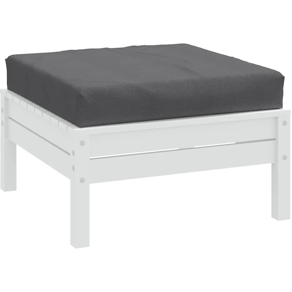 vidaXL Pallet Cushion Melange Anthracite 23.6x23.6x3.9 Fabric