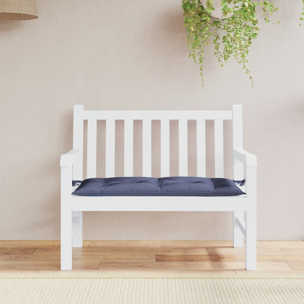 vidaXL Garden Bench Cushion Navy Blue 39.4x19.7x2.8 Oxford Fabric
