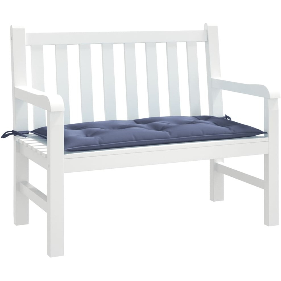 vidaXL Garden Bench Cushion Navy Blue 39.4x19.7x2.8 Oxford Fabric