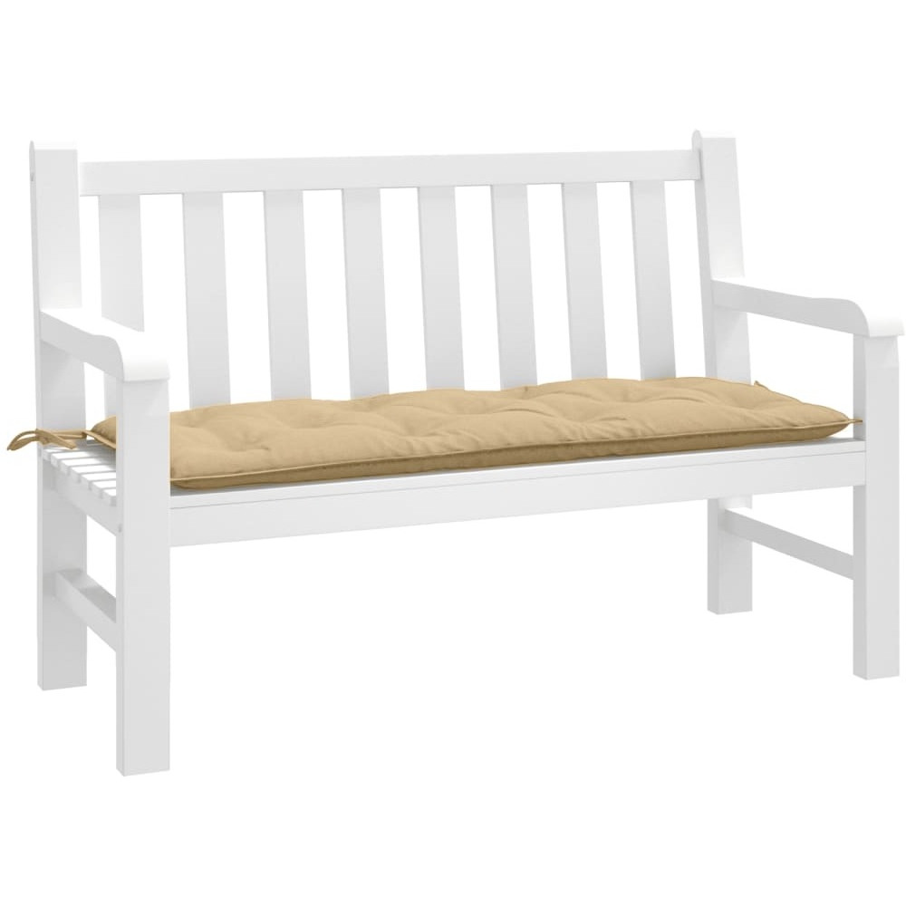 vidaXL Garden Bench Cushion Melange Beige 47.2x19.7x2.8 Fabric
