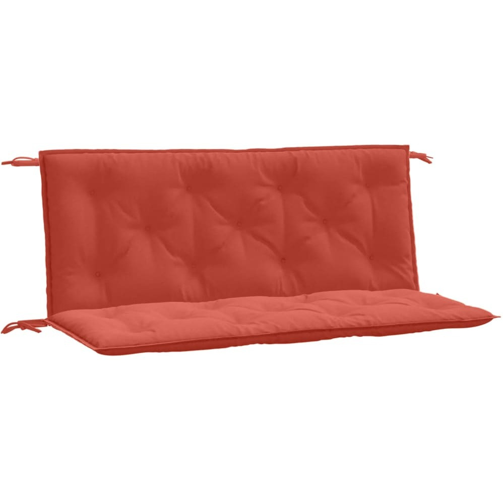 vidaXL Garden Bench Cushions 2 pcs Melange Red 47.2x19.7x2.8 Fabric