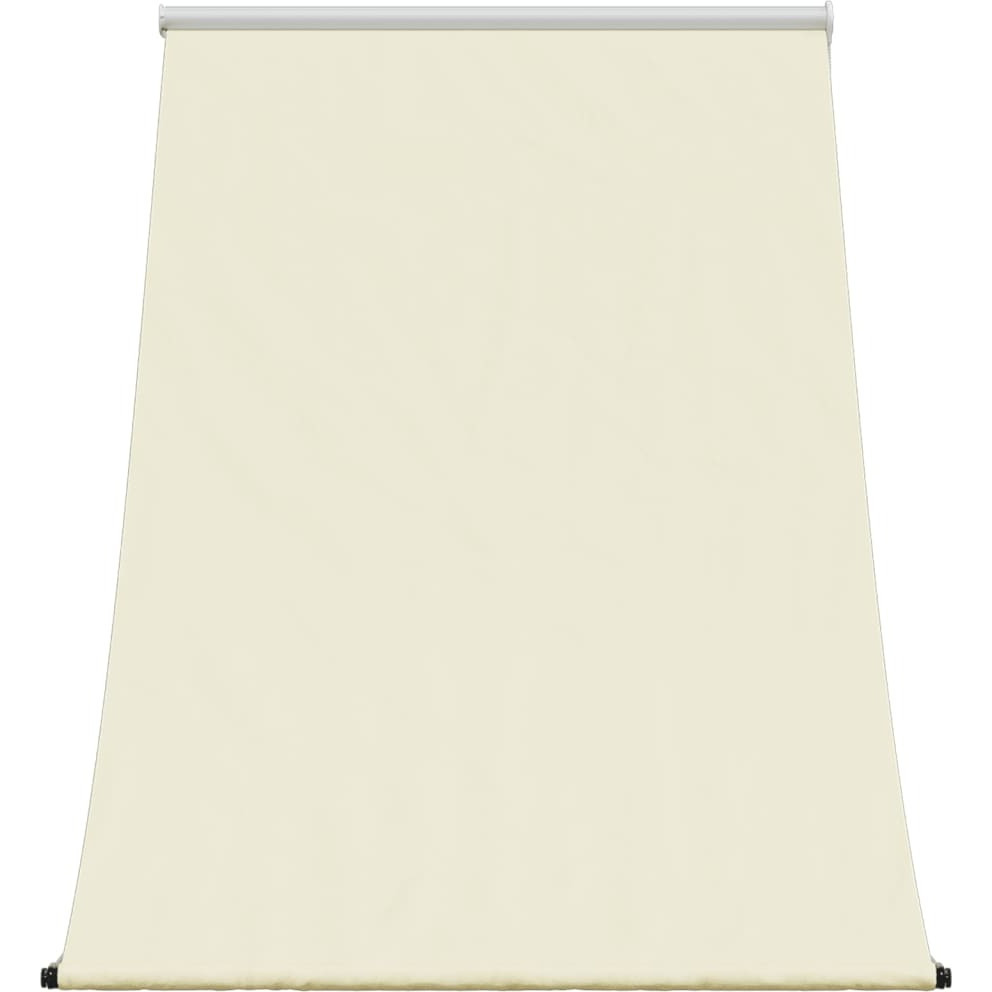 vidaXL Retractable Awning Cream 59.1x59.1 Fabric and Steel