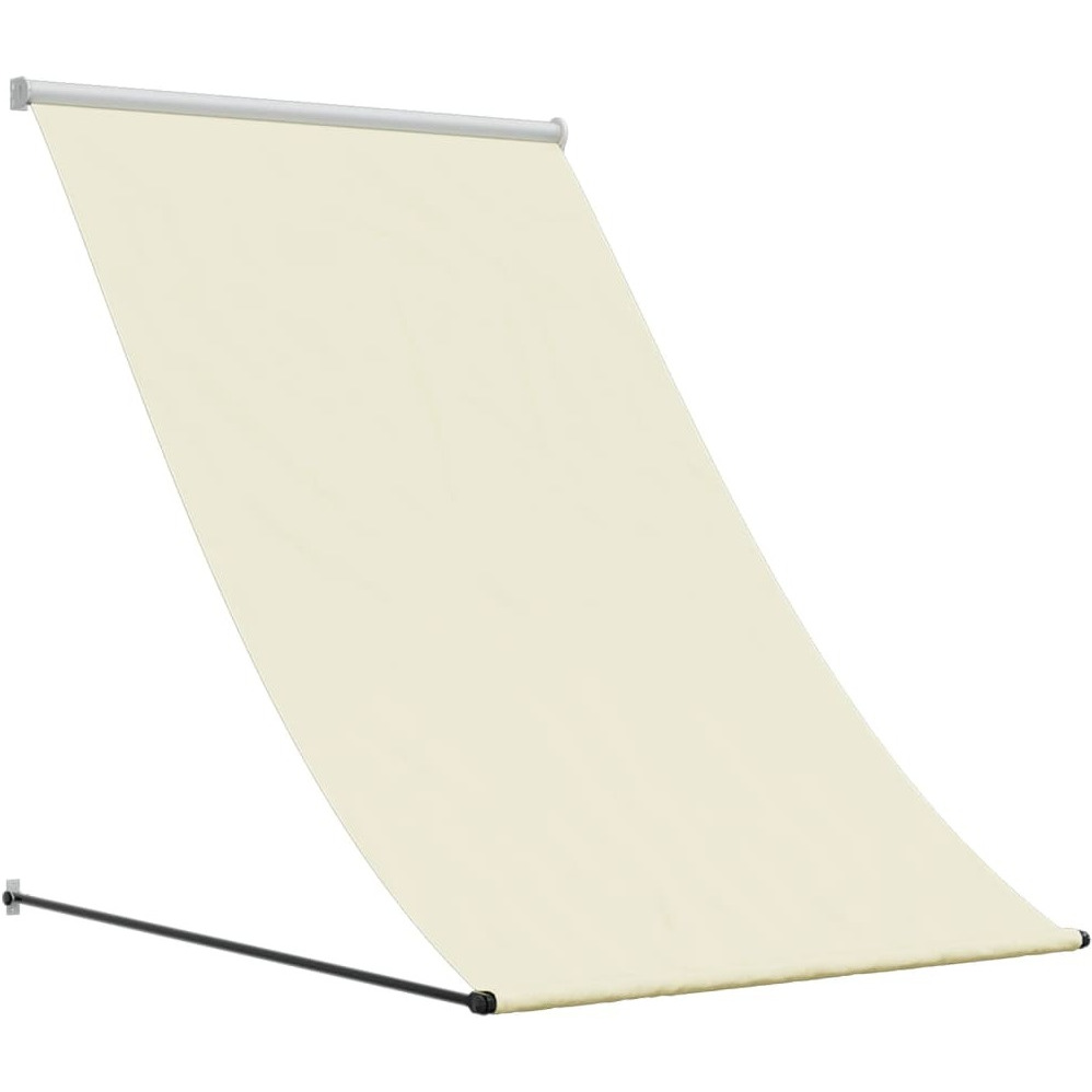 vidaXL Retractable Awning Cream 59.1x59.1 Fabric and Steel