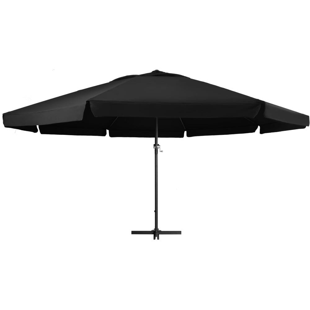 vidaXL Outdoor Parasol with Aluminum Pole 196.9 Black