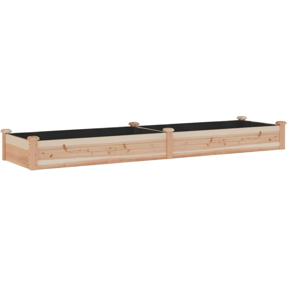 vidaXL Garden Raised Bed with Liner 94.5x23.6x9.8 Solid Wood Fir