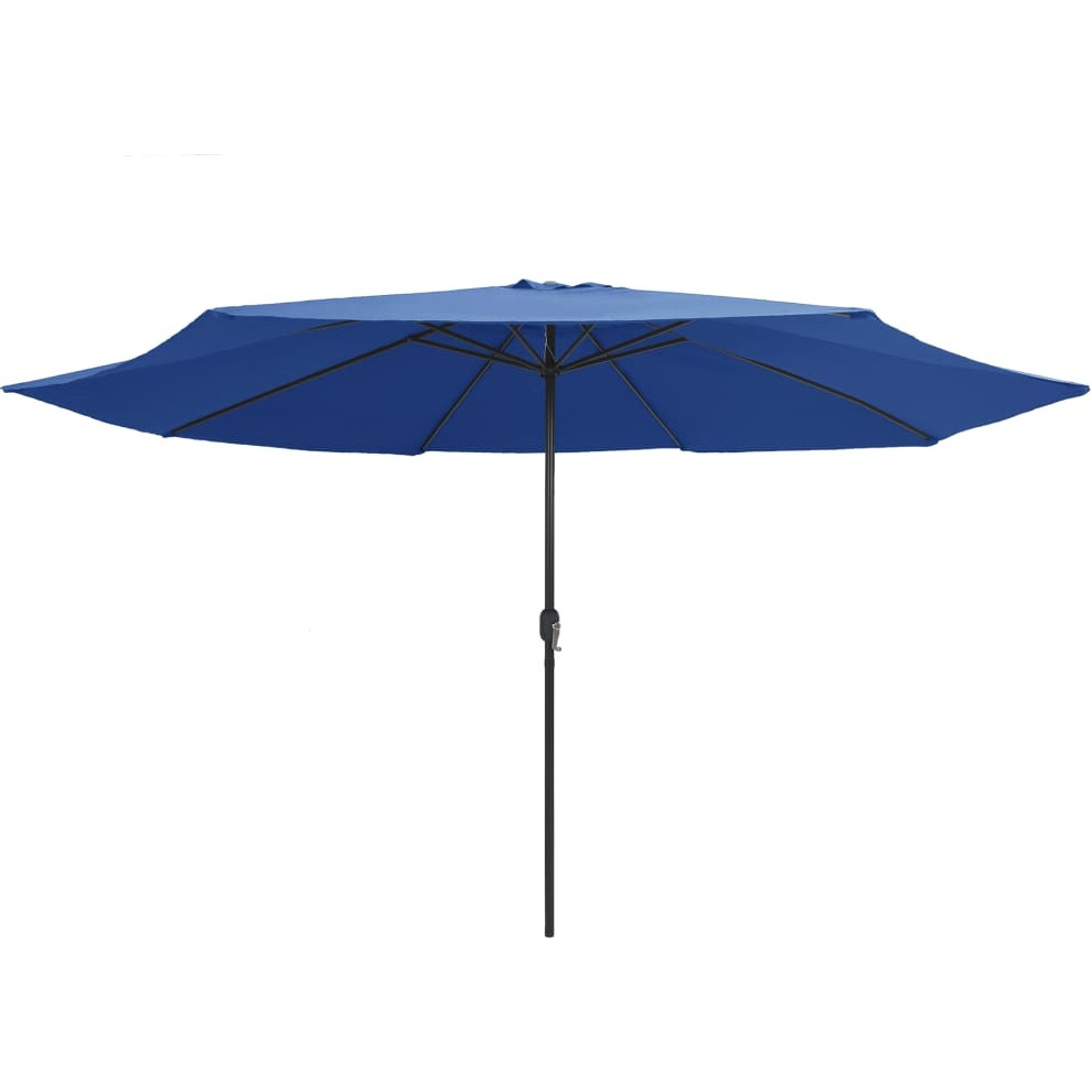 vidaXL Outdoor Parasol with Metal Pole 153.5 Azure Blue
