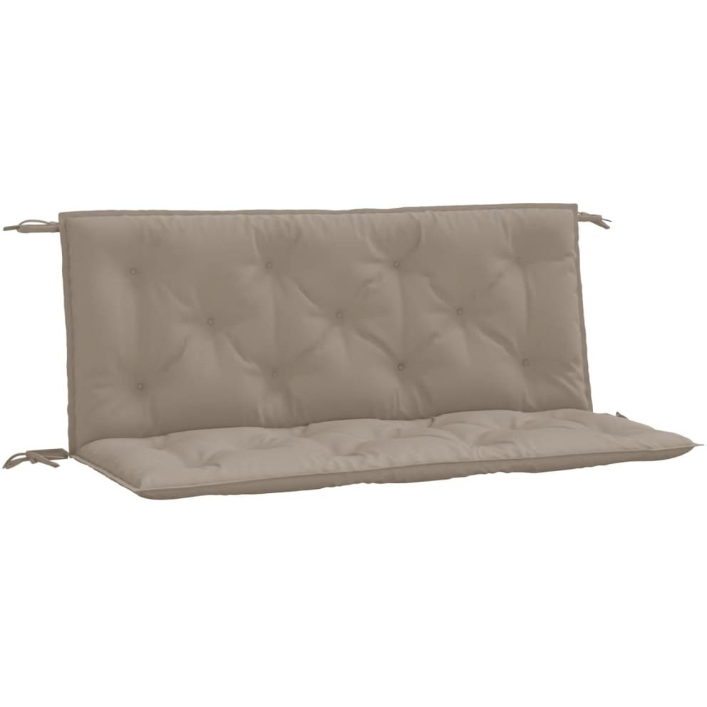 vidaXL Garden Bench Cushions 2 pcs Taupe 47.2x19.7x2.8 Oxford Fabric