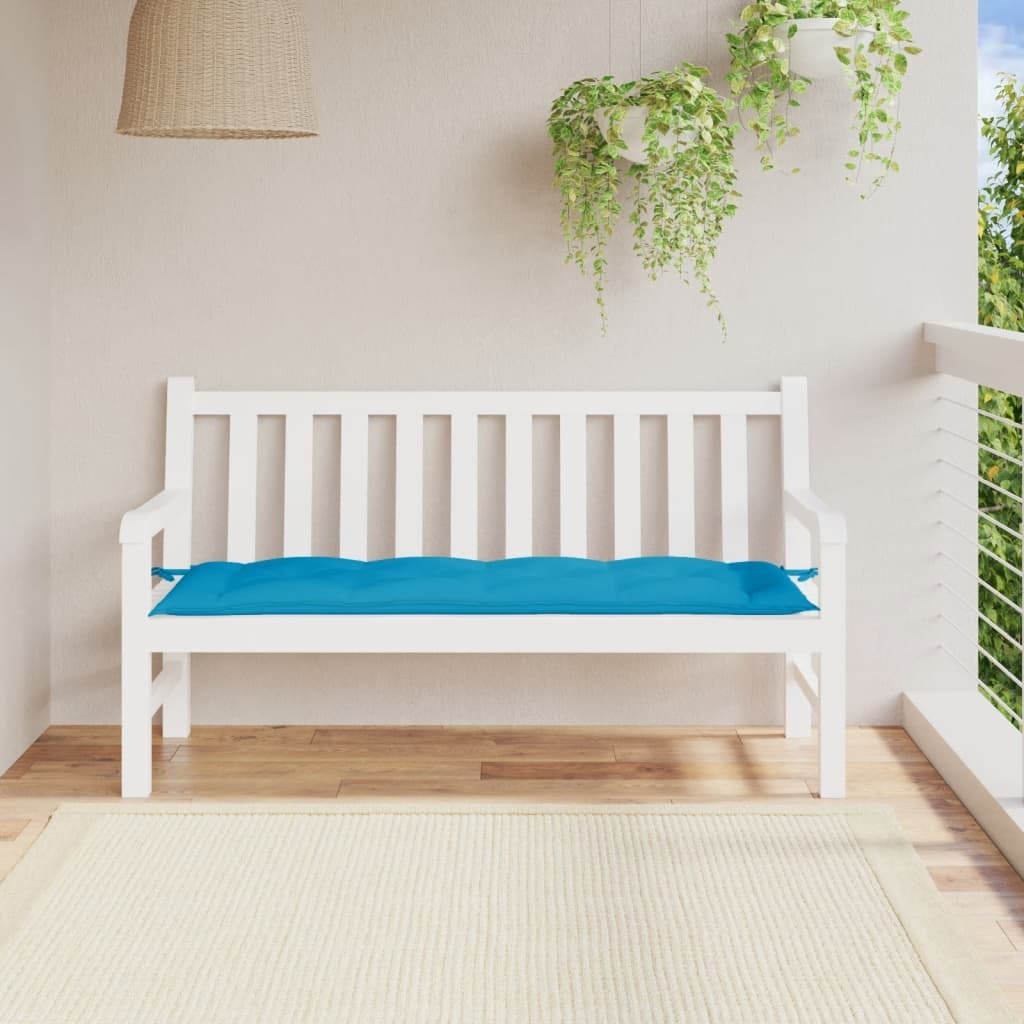 vidaXL Garden Bench Cushion Light Blue 59.1x19.7x2.8 Oxford Fabric