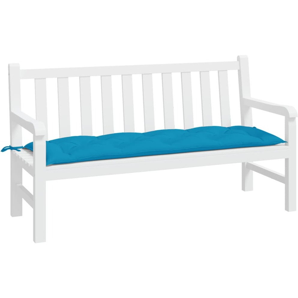 vidaXL Garden Bench Cushion Light Blue 59.1x19.7x2.8 Oxford Fabric