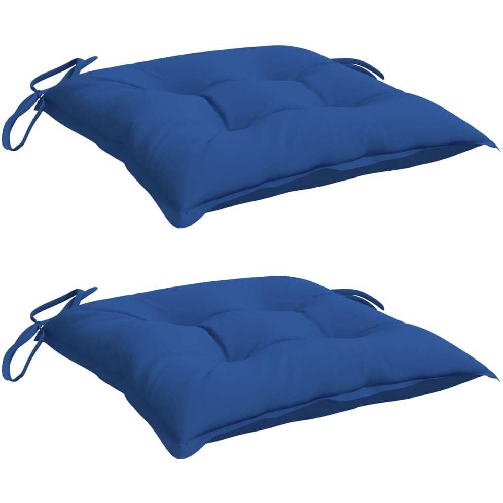 vidaXL Pallet Cushions 2 pcs Blue 19.7x19.7x2.8 Oxford Fabric