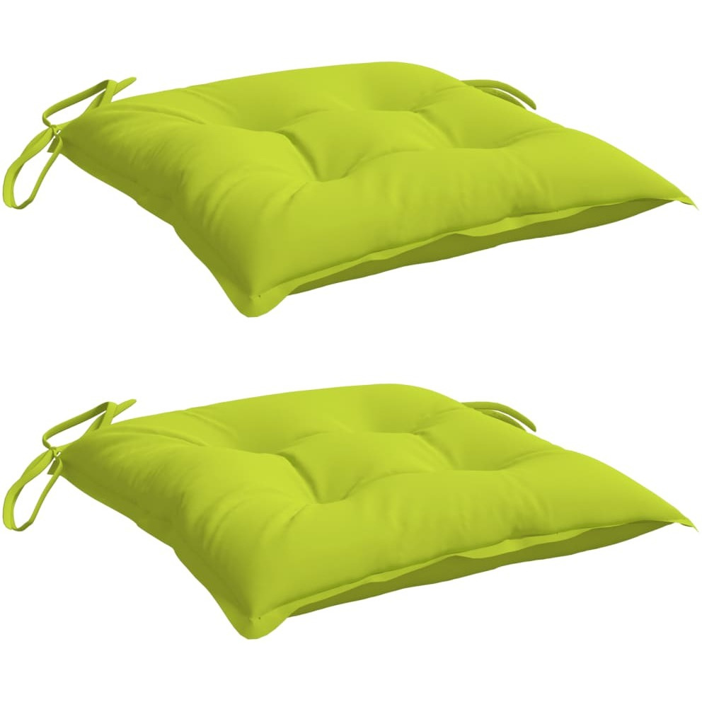 vidaXL Pallet Cushions 2 pcs Bright Green 19.7x19.7x2.8 Oxford Fabric
