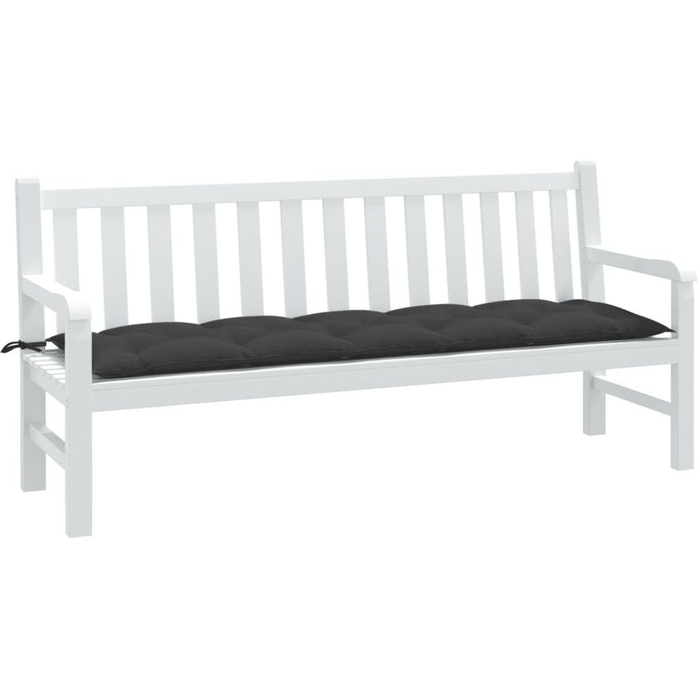 vidaXL Garden Bench Cushion Melange Anthracite 70.9x19.7x2.8 Fabric