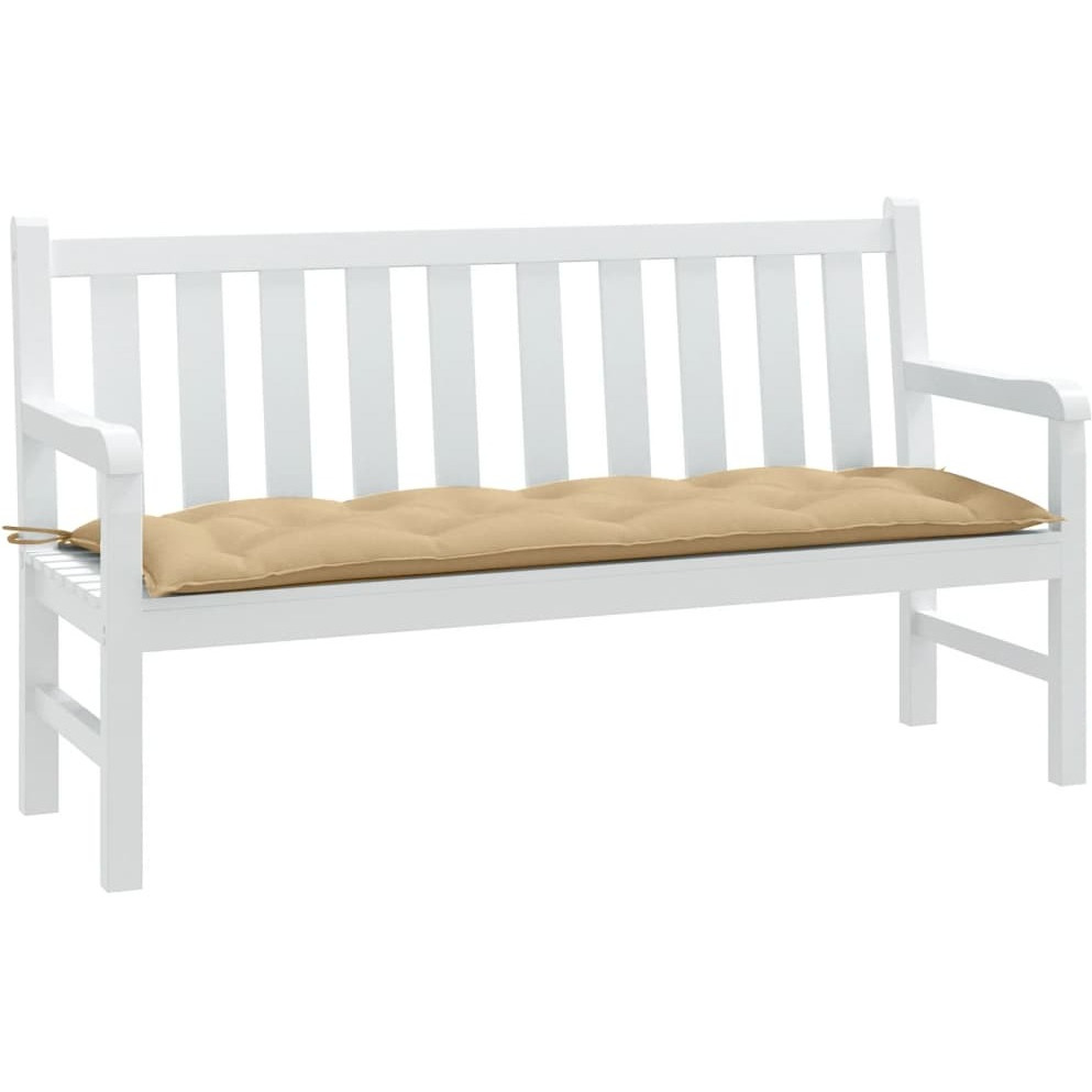 vidaXL Garden Bench Cushion Melange Beige 59.1x19.7x2.8 Fabric