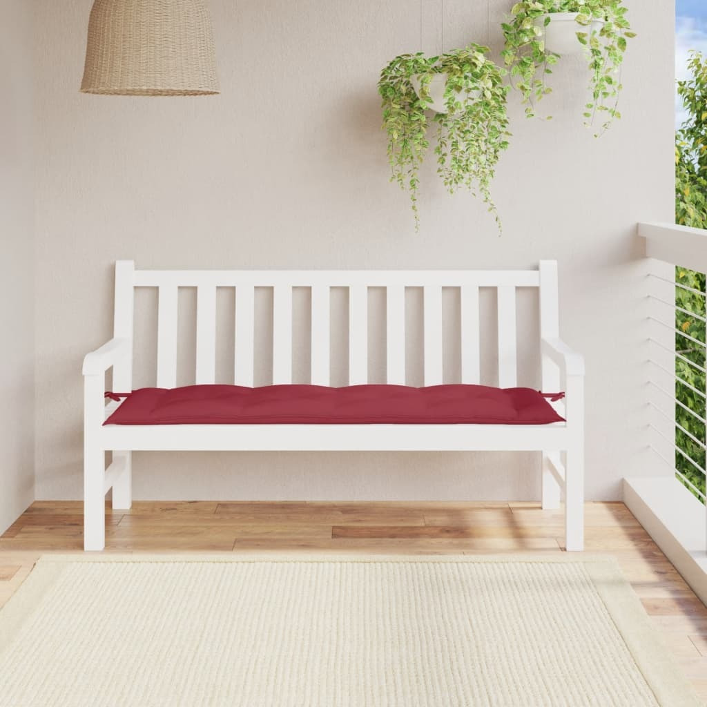 vidaXL Garden Bench Cushion Wine Red 59.1x19.7x2.8 Oxford Fabric