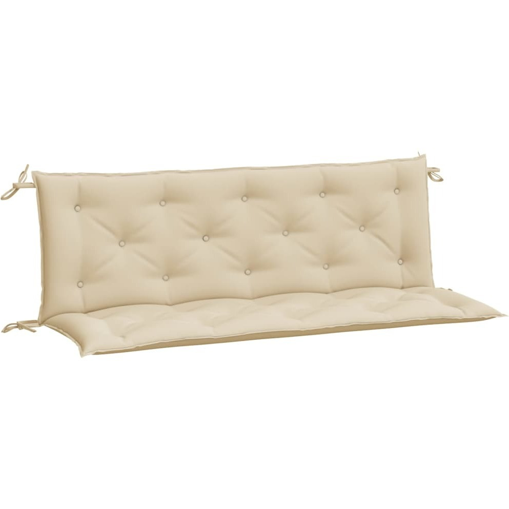 vidaXL Garden Bench Cushions 2 pcs Beige 59.1x19.7x2.8 Oxford Fabric