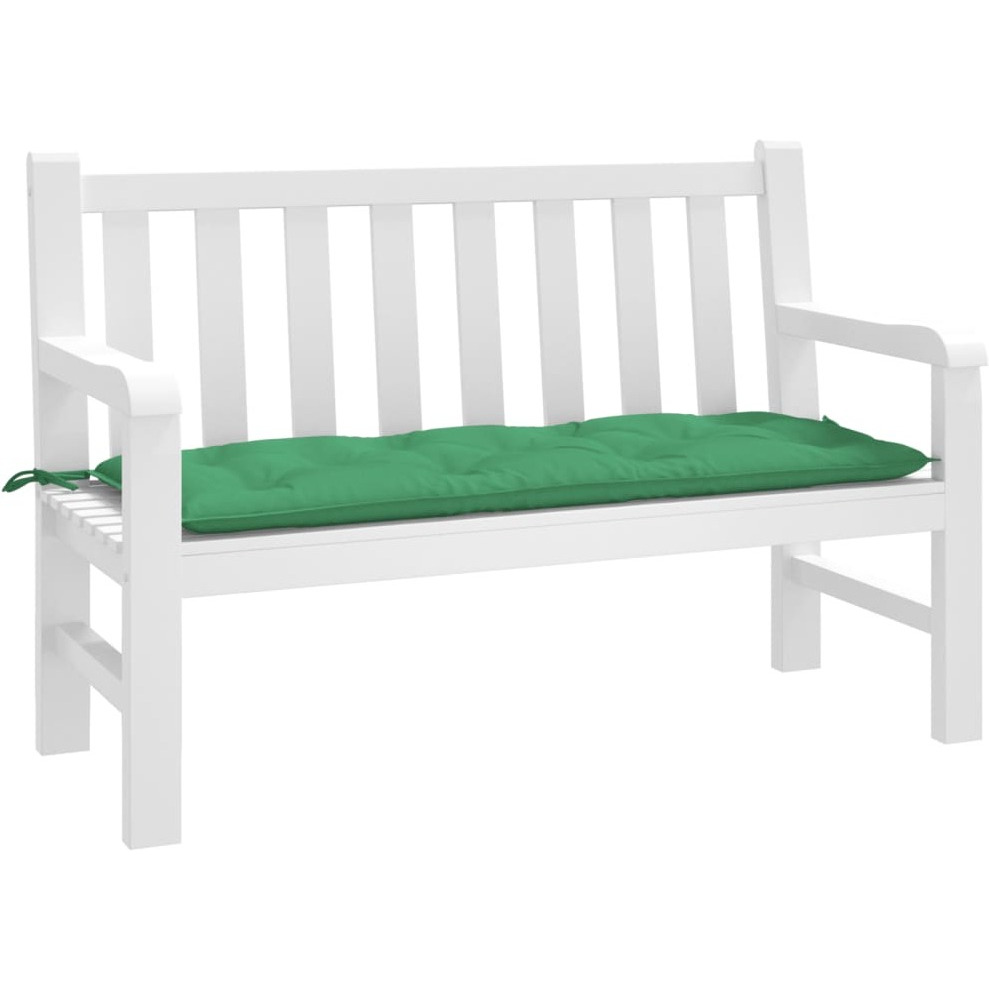 vidaXL Garden Bench Cushion Green 47.2x19.7x2.8 Oxford Fabric