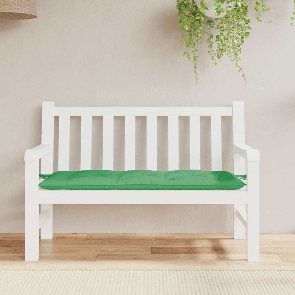 vidaXL Garden Bench Cushion Green 47.2x19.7x2.8 Oxford Fabric
