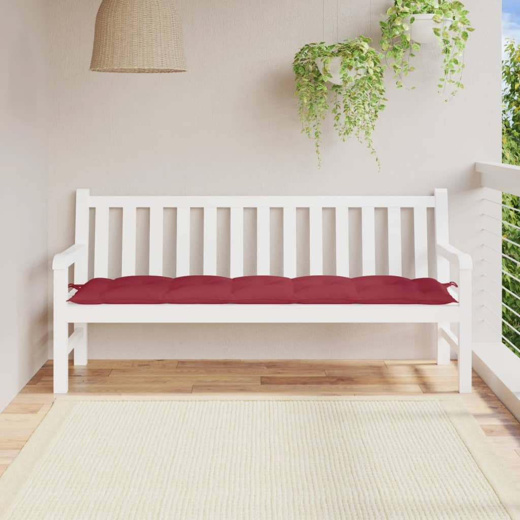 vidaXL Garden Bench Cushion Wine Red 70.9x19.7x2.8 Oxford Fabric