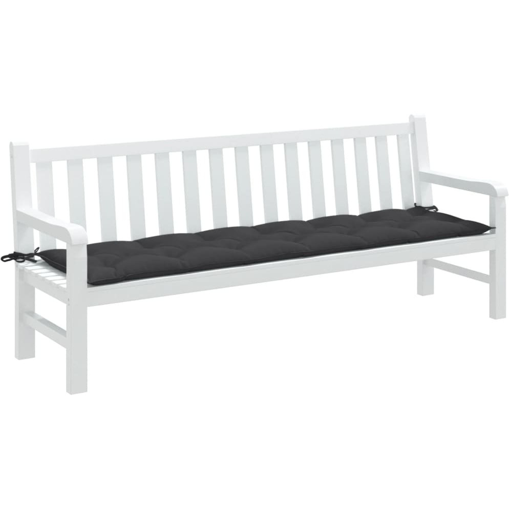 vidaXL Garden Bench Cushion Melange Anthracite 78.7x19.7x2.8 Fabric