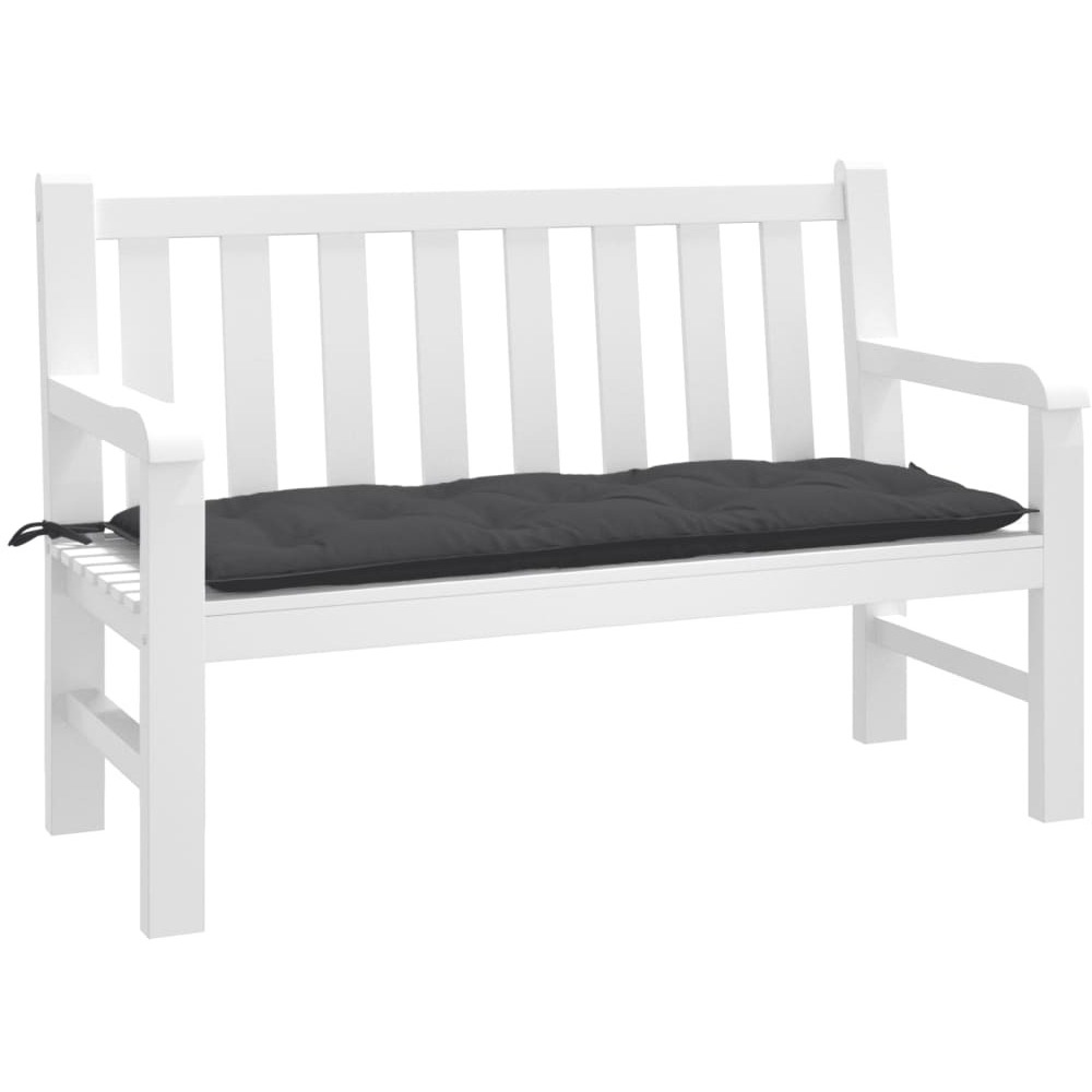 vidaXL Garden Bench Cushion Melange Anthracite 47.2x19.7x2.8 Fabric