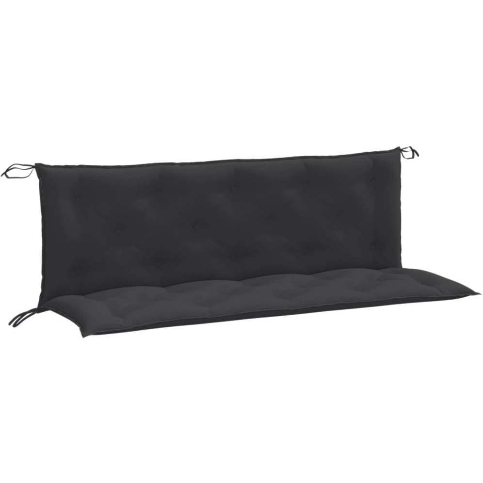vidaXL Garden Bench Cushions 2 pcs Melange Anthracite 59.1x19.7x2.8 Fabric