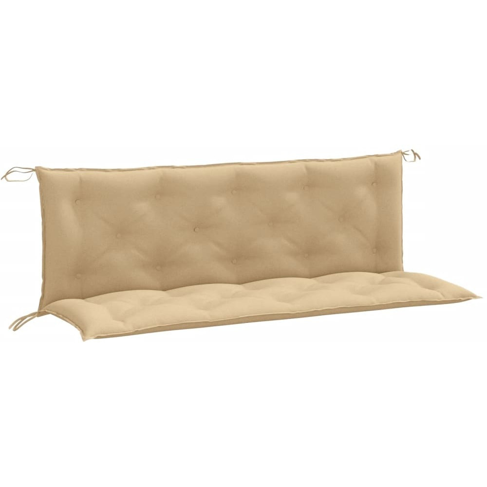 vidaXL Garden Bench Cushions 2 pcs Melange Beige 59.1x19.7x2.8 Fabric