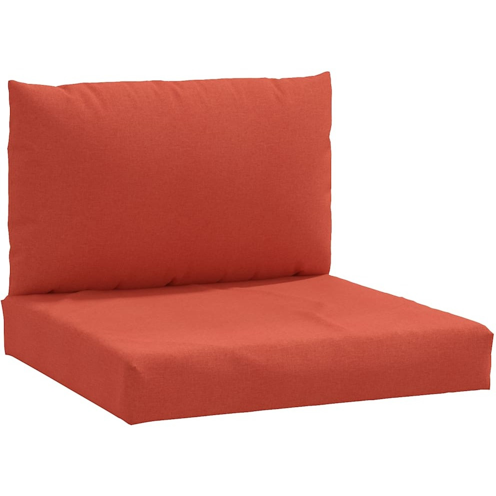 vidaXL Pallet Cushions 2 pcs Melange Red Fabric