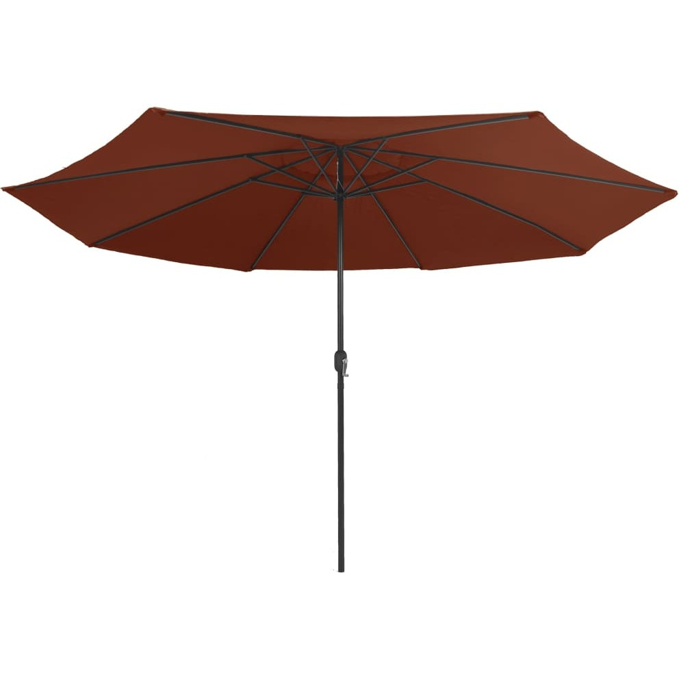 vidaXL Outdoor Parasol with Metal Pole 153.5 Terracotta