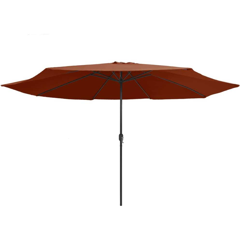 vidaXL Outdoor Parasol with Metal Pole 153.5 Terracotta