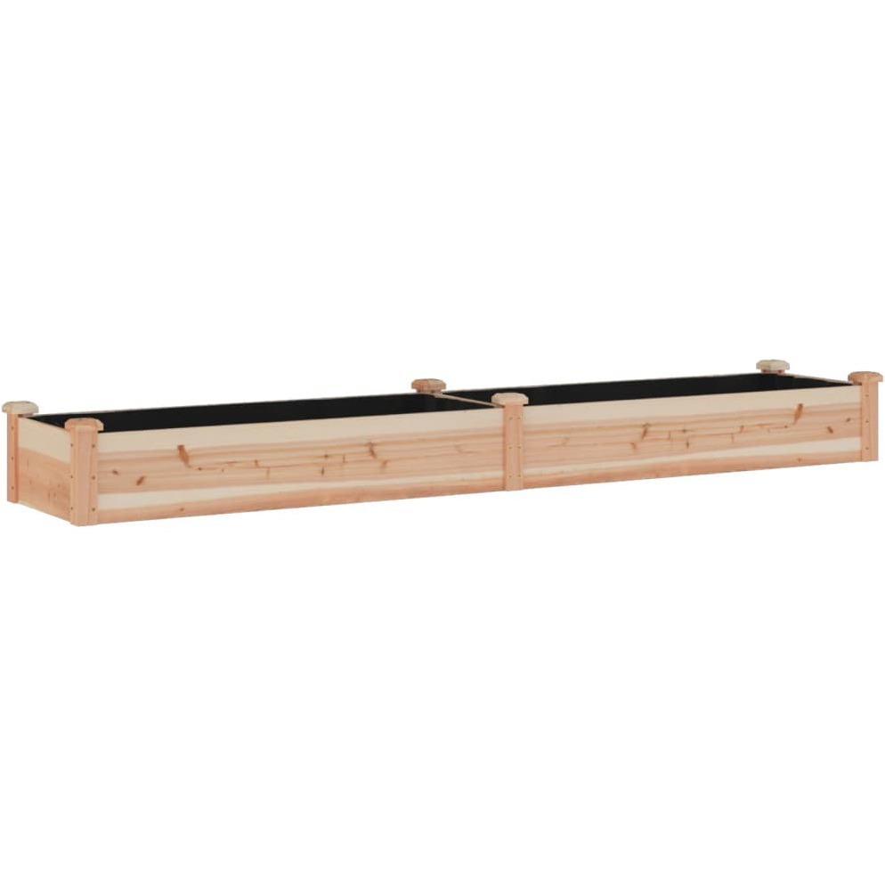 vidaXL Garden Raised Bed with Liner 94.5x17.7x9.8 Solid Wood Fir