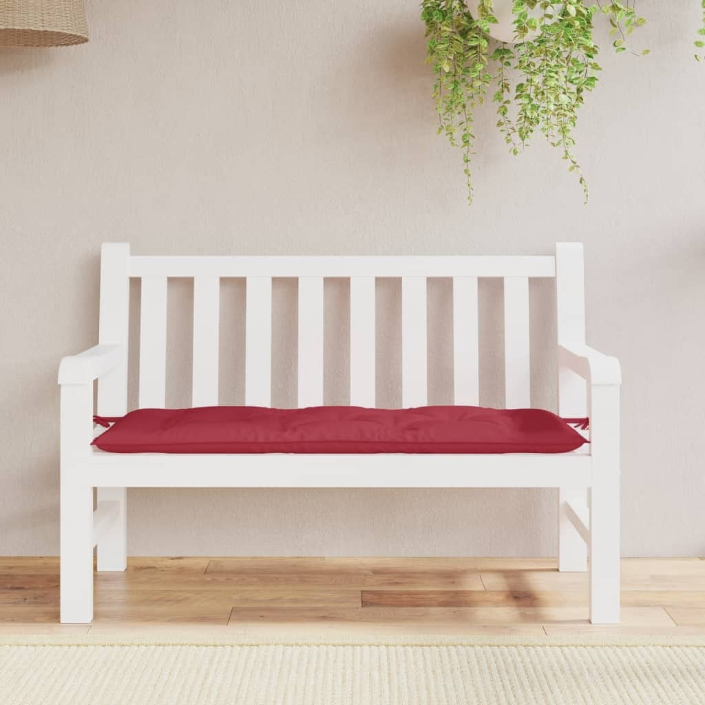 vidaXL Garden Bench Cushion Wine Red 47.2x19.7x2.8 Oxford Fabric