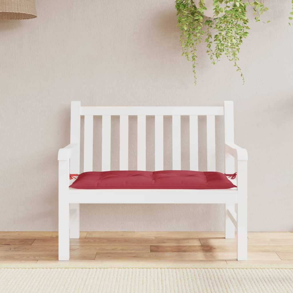 vidaXL Garden Bench Cushion Wine Red 39.4x19.7x2.8 Oxford Fabric
