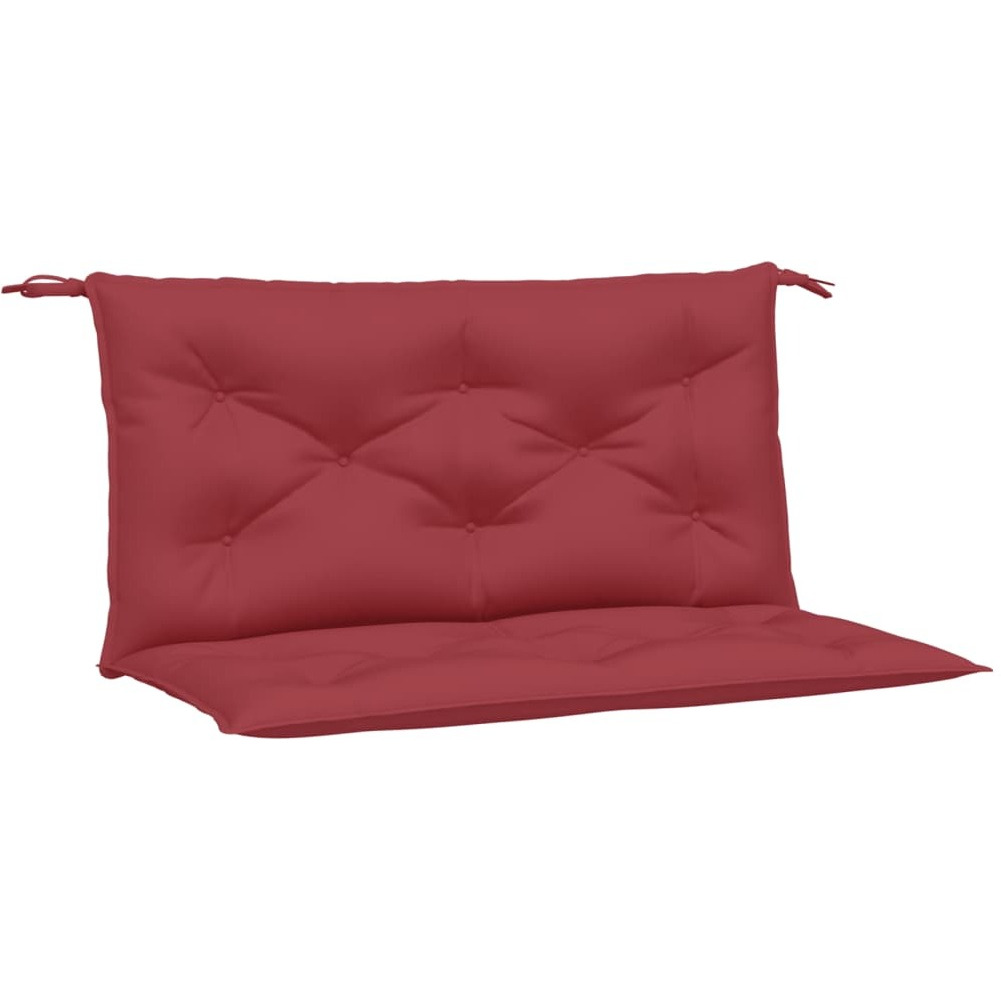 vidaXL Garden Bench Cushions 2 pcs Wine Red 39.4x19.7x2.8 Oxford Fabric