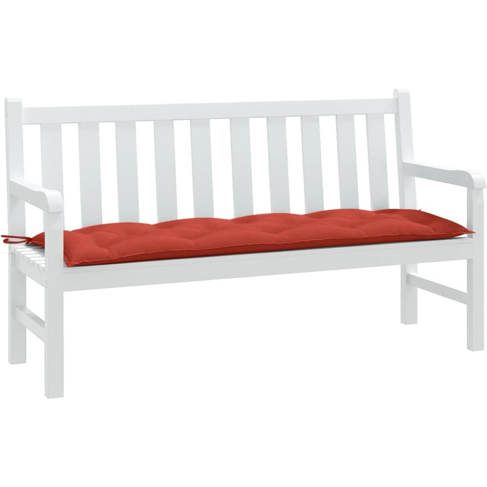 vidaXL Garden Bench Cushion Melange Red 59.1x19.7x2.8 Fabric