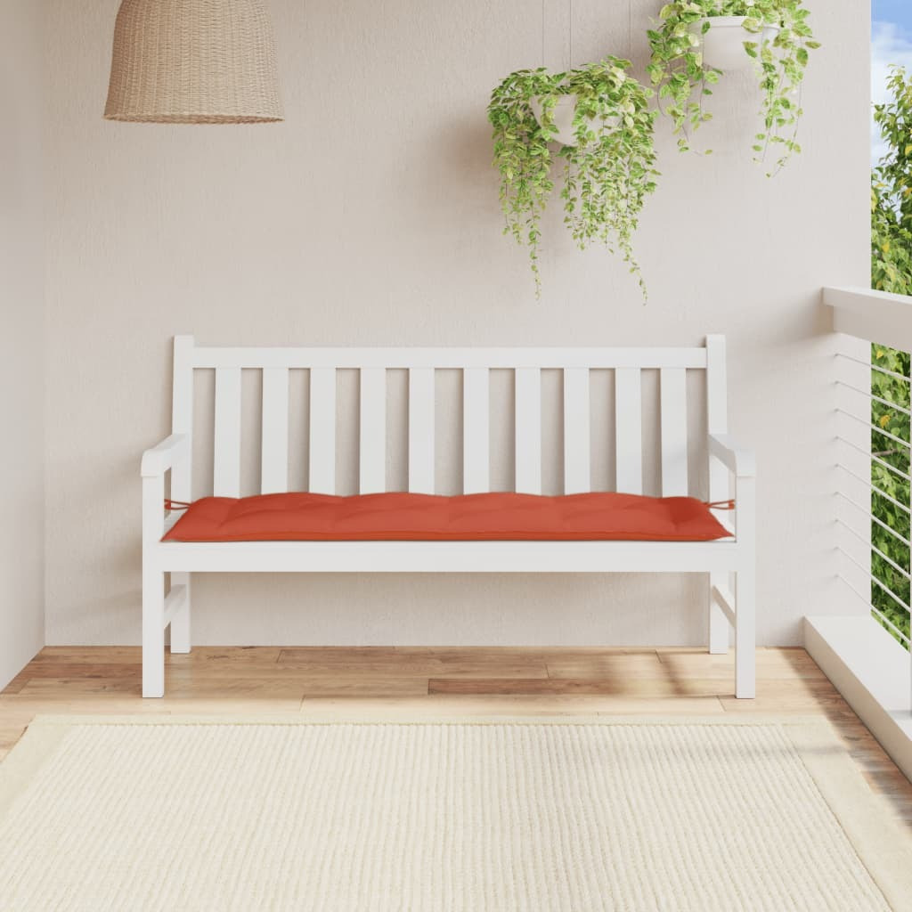 vidaXL Garden Bench Cushion Melange Red 59.1x19.7x2.8 Fabric