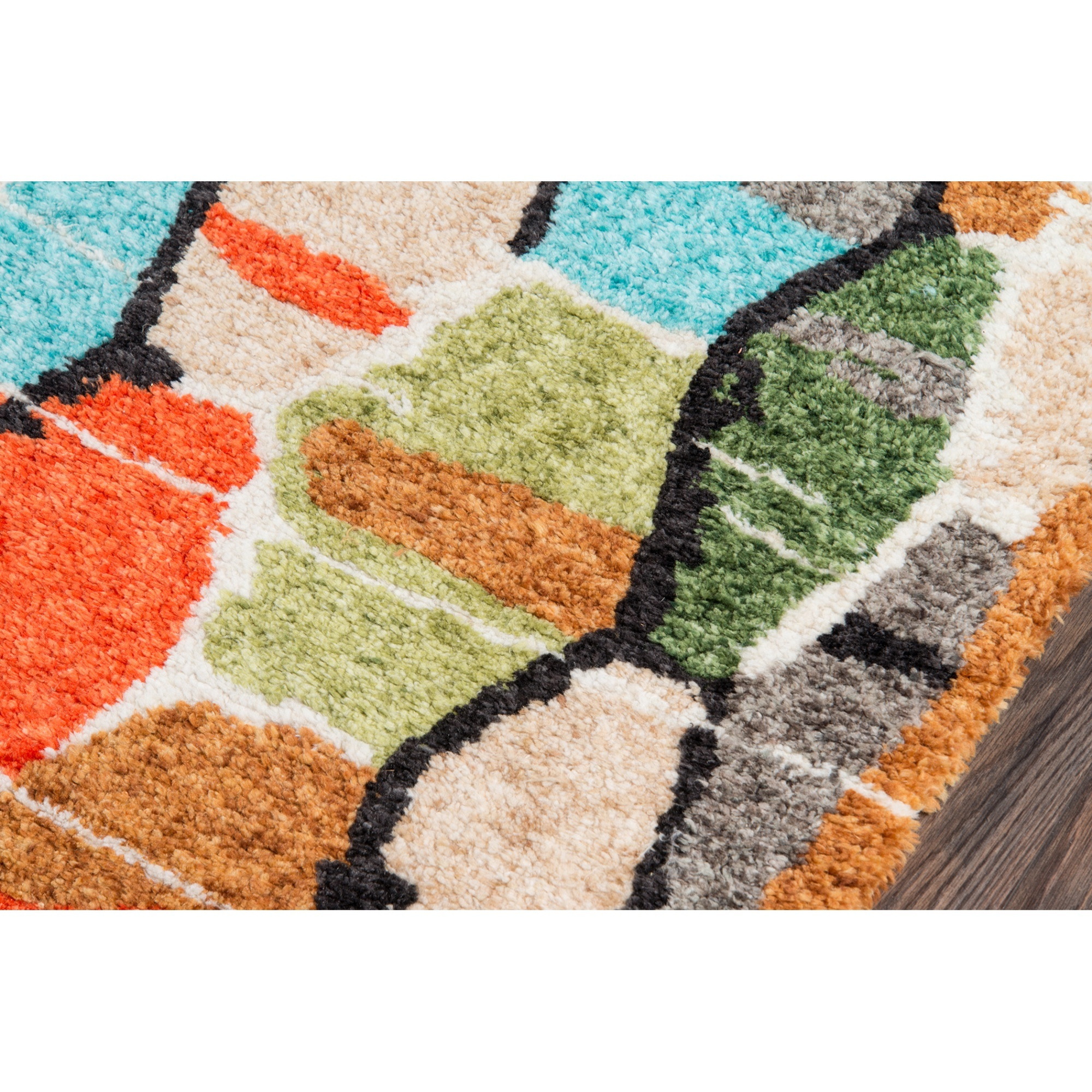 Novogratz Bungalow BUN-3 Multi Tiles 7'6" X 9'6"