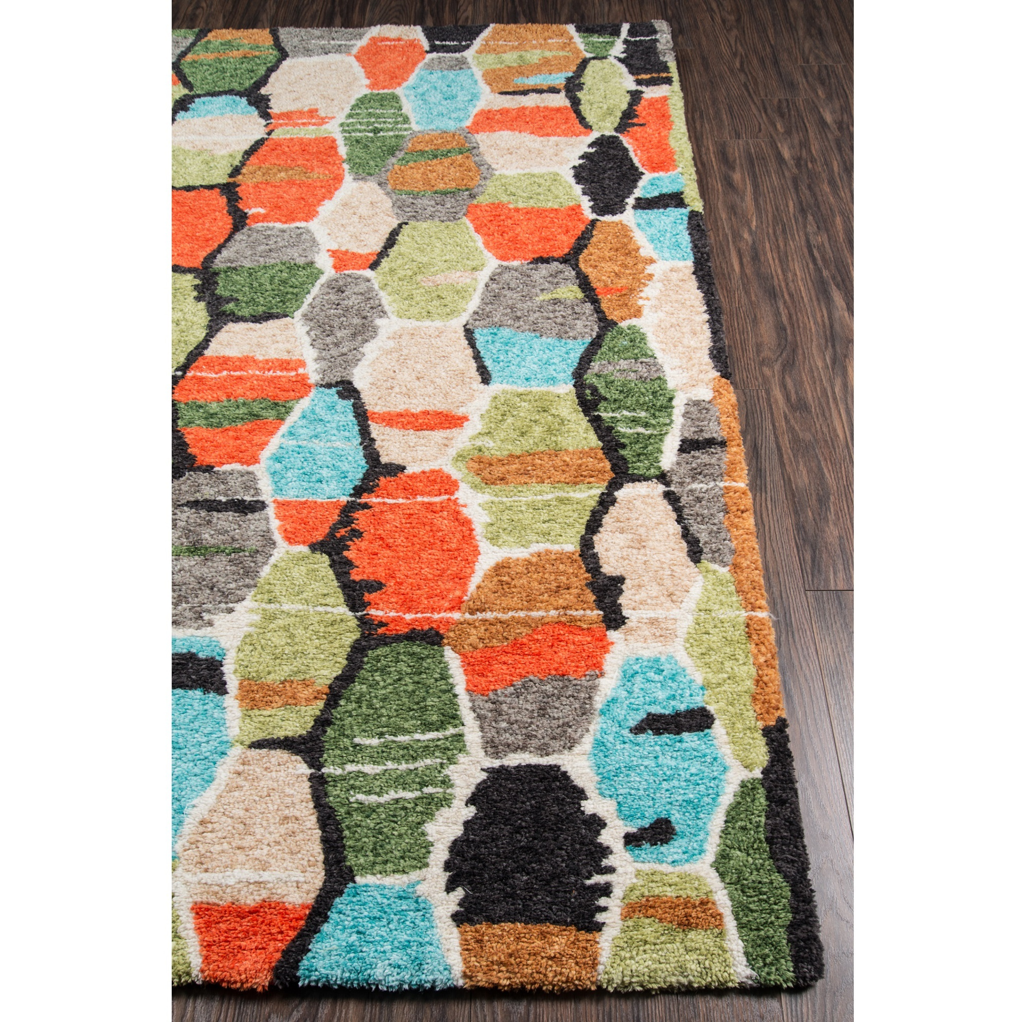 Novogratz Bungalow BUN-3 Multi Tiles 7'6" X 9'6"