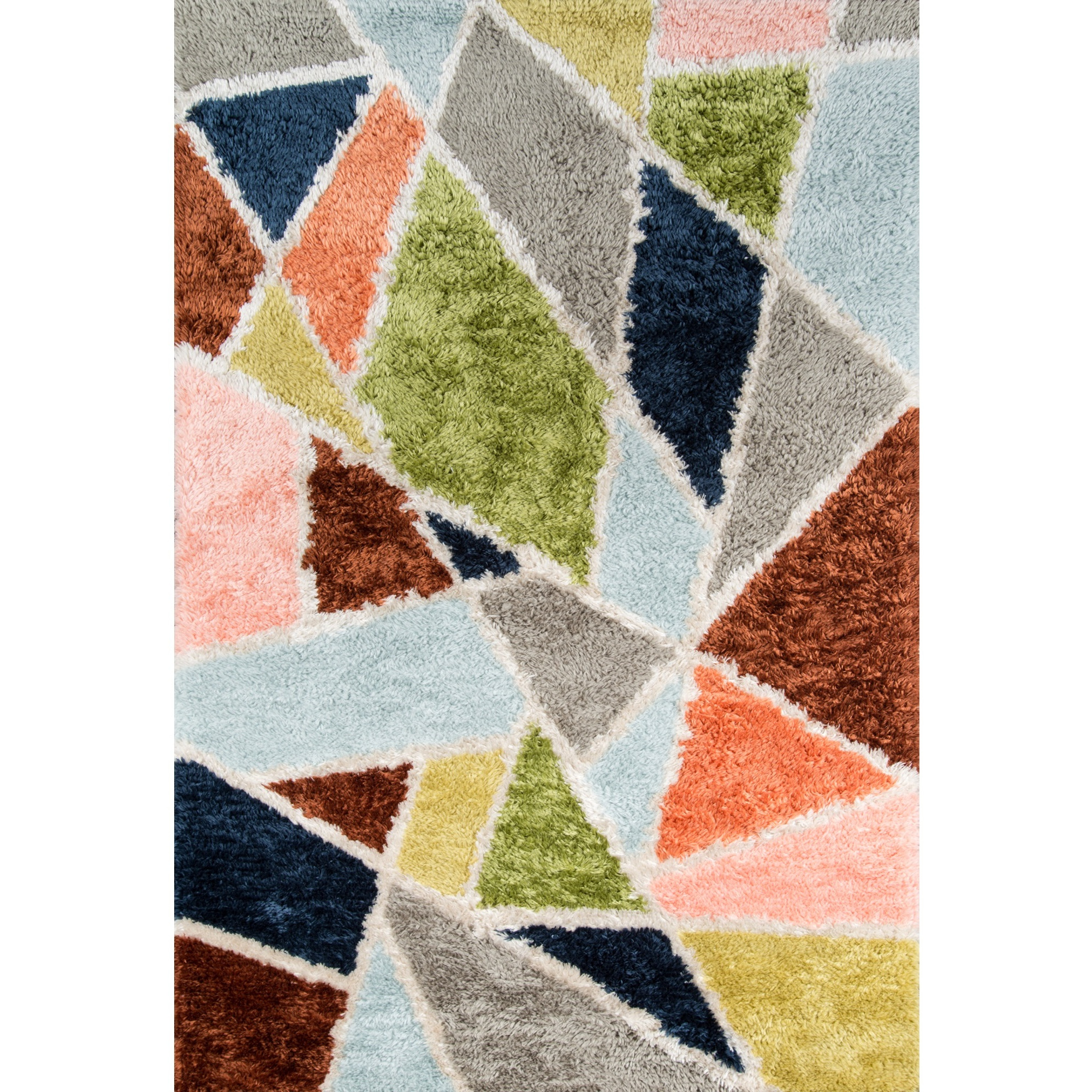 Novogratz Retro Collection Prism Shag Area Rug, 7'6" x 9'6", Multicolor
