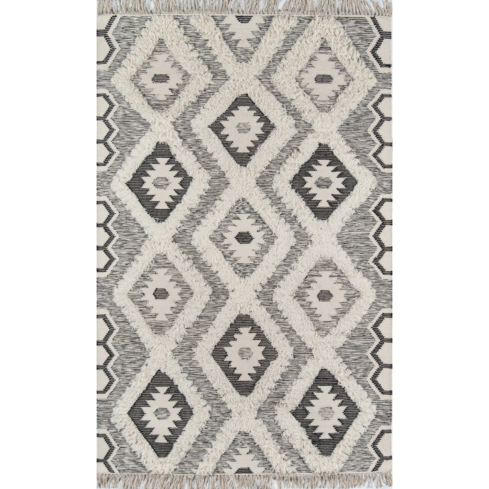 Novogratz Indio IND-5 Black Sierra 2' X 3'
